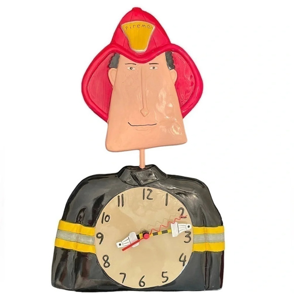 Allen designs Fireman pendulum clock - Picture 1 of 8